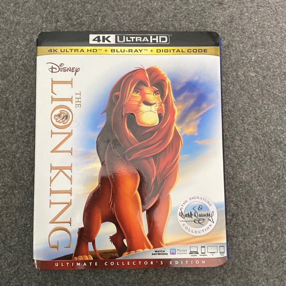 Never been opened Disney movie, The Lion King
